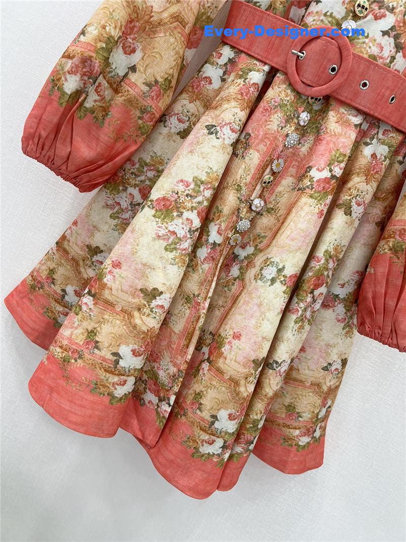 zimm lantern sleeves midi dress replica clothing sites