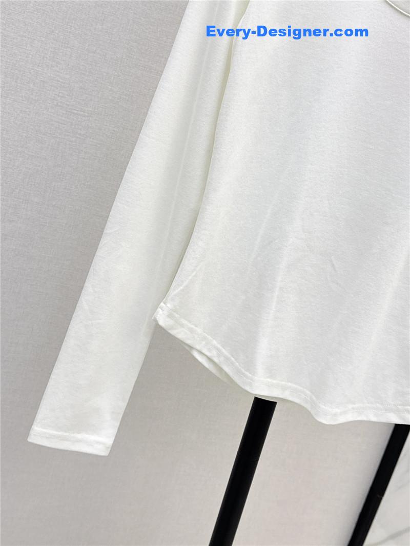 M1um1u slim fit long sleeve t-shirt replica clothing sites