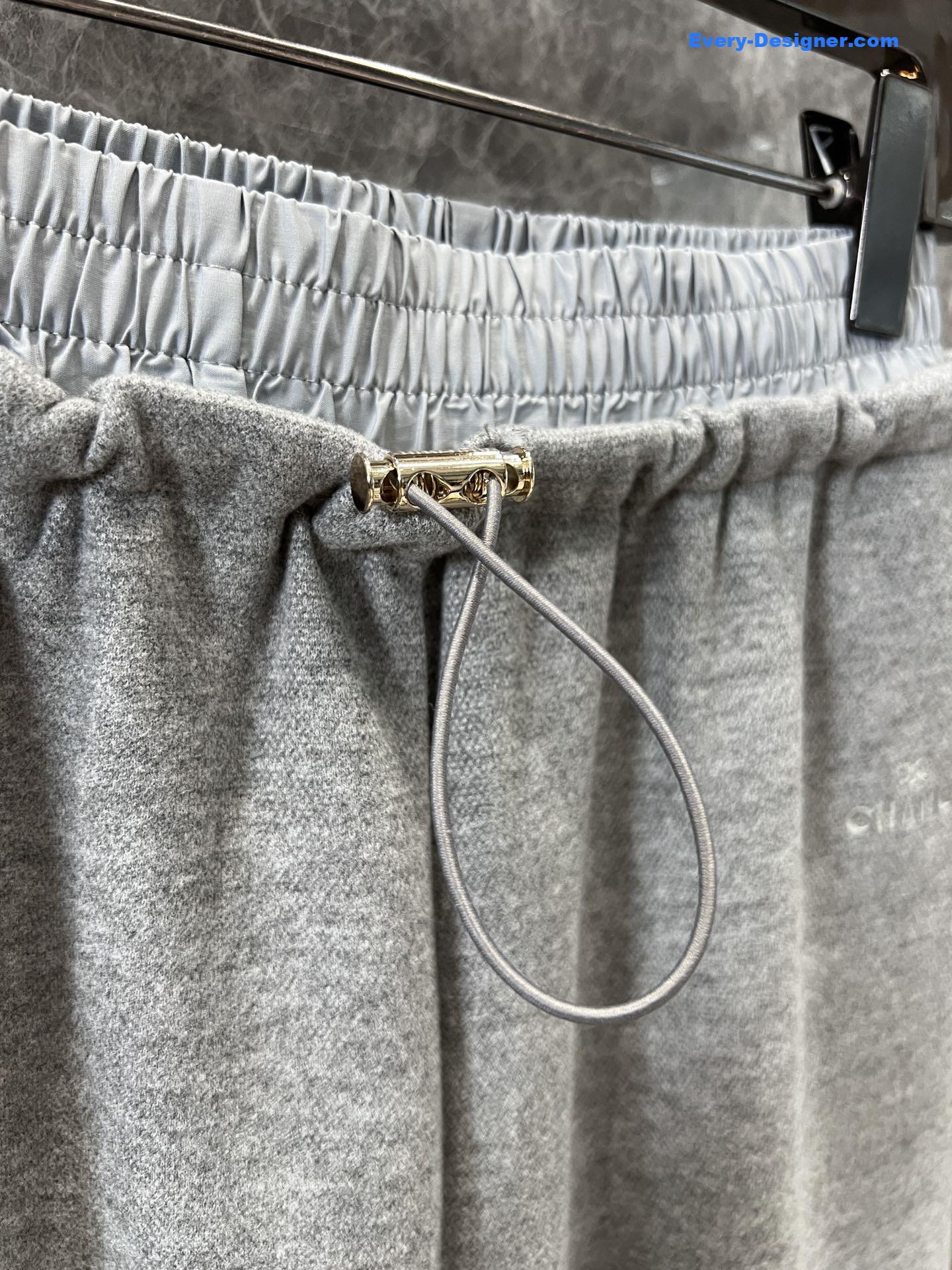 Ch**el straight wide-leg pants
