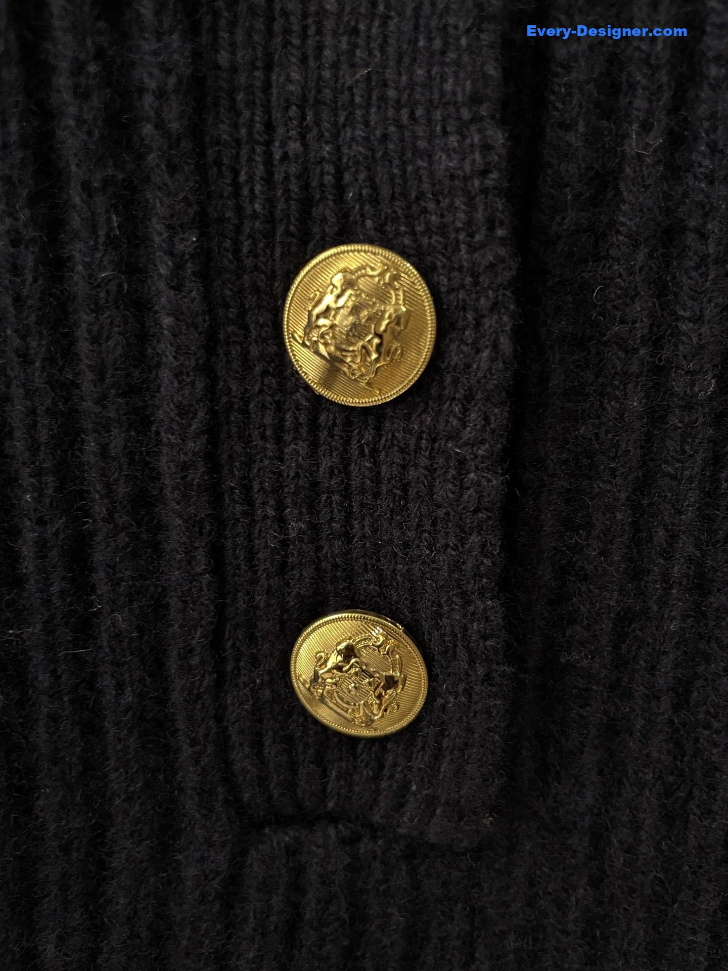 Ce1i*e navy ribbed vareuse sweater