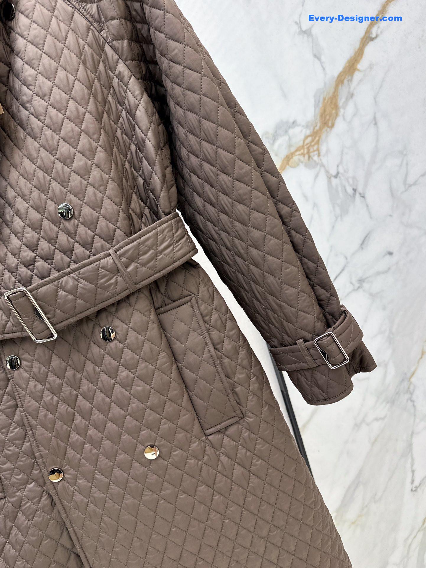 Bv*b*rry long quilted coat