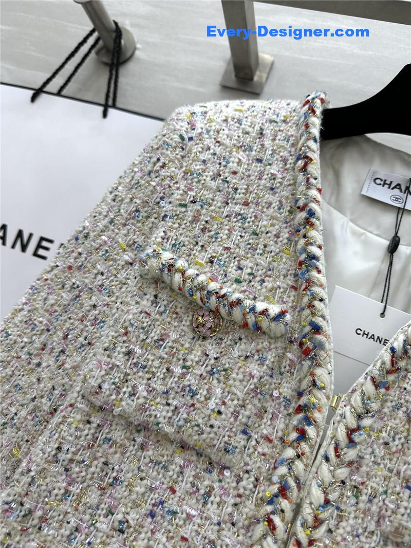 Ch**el wool tweed coat