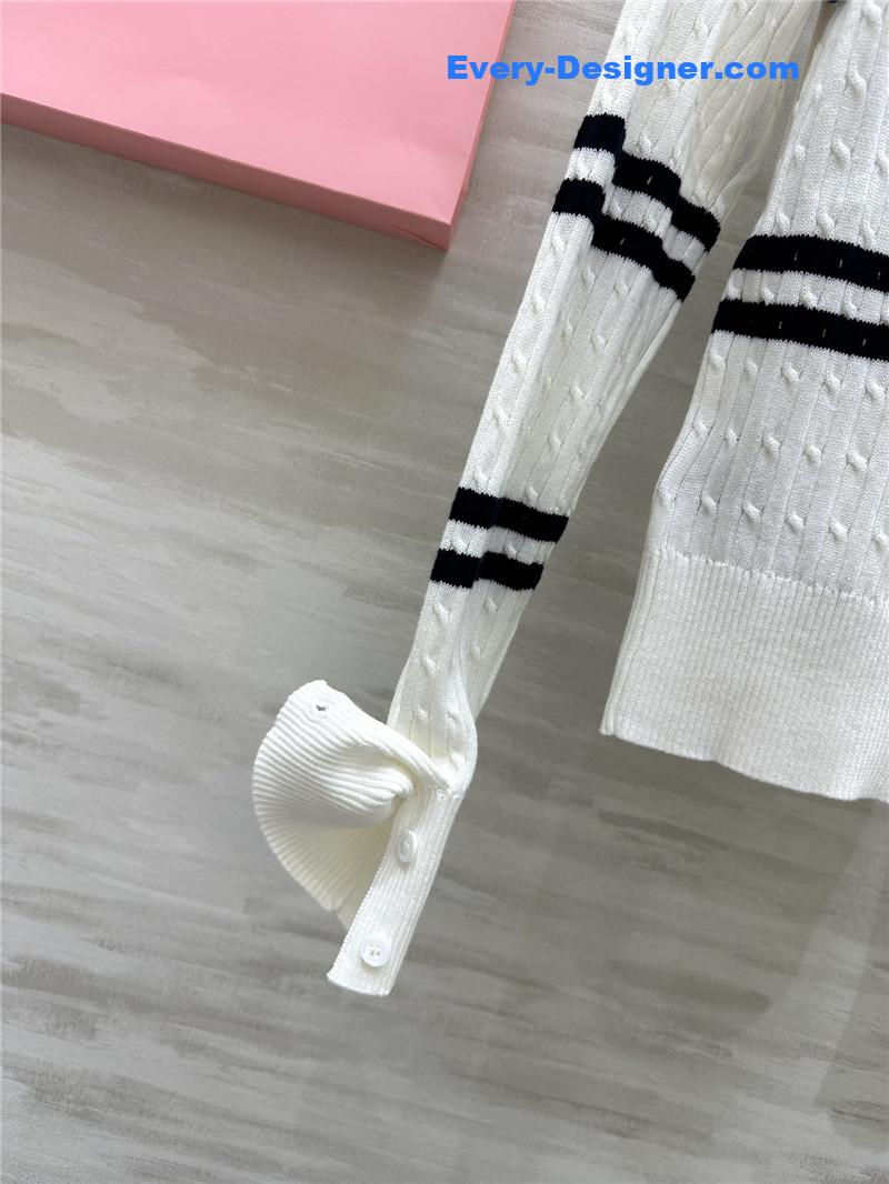 M1um1u knitted bottoming shirt