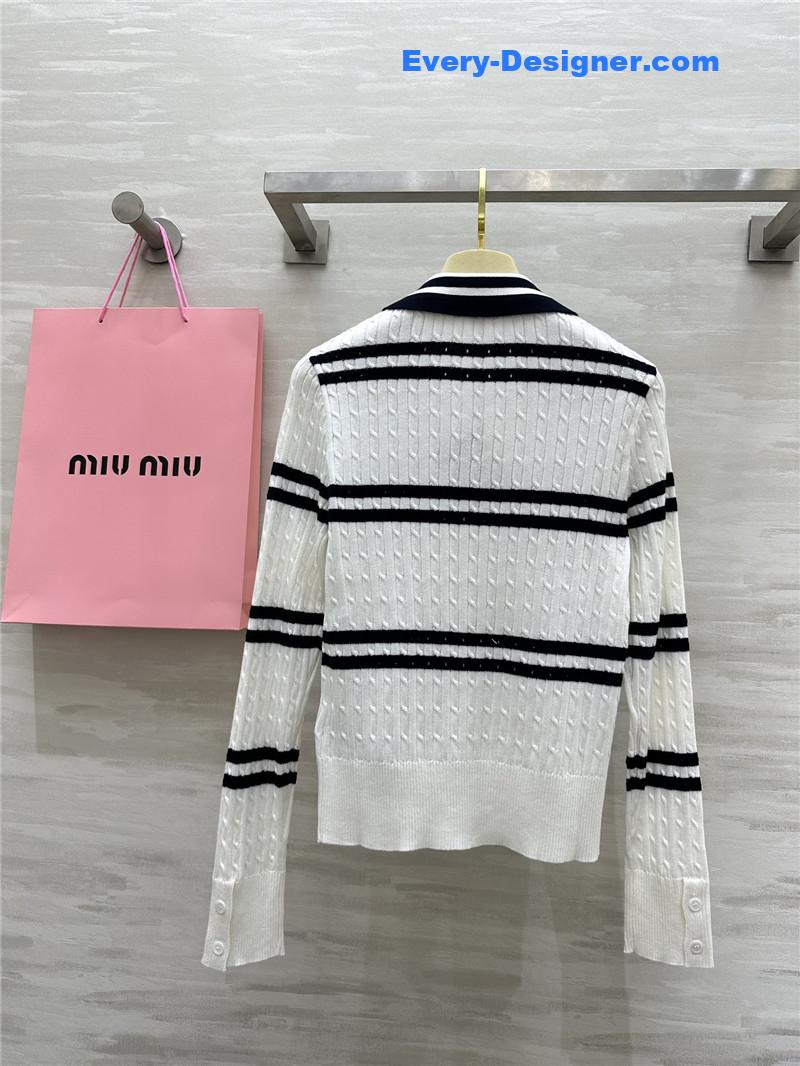 M1um1u knitted bottoming shirt