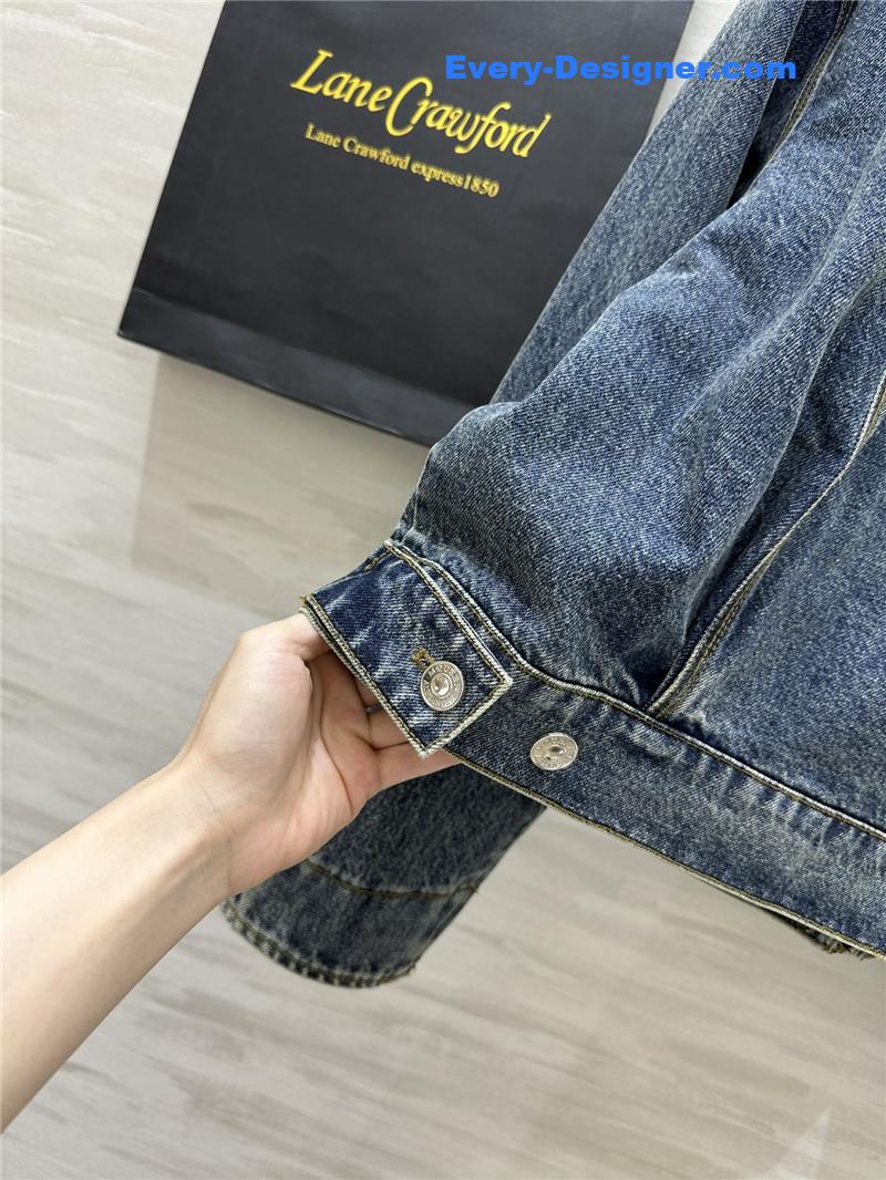 a1exa*der Mcqv*en denim jacket