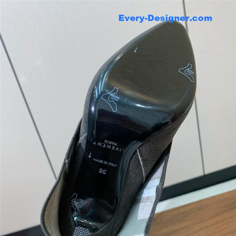 Givenchy Shark Lock Stiletto Over-the-Knee Boots in Denim