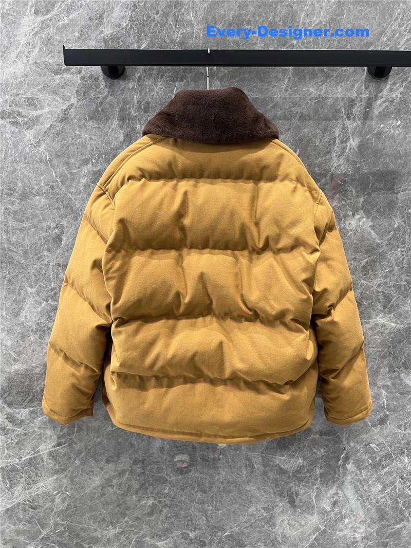M1um1u fur collar down jacket