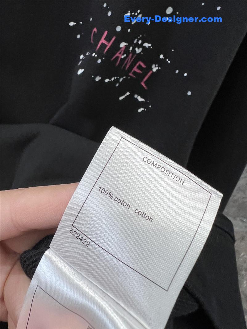 Ch**el graffiti print sweatshirt grey