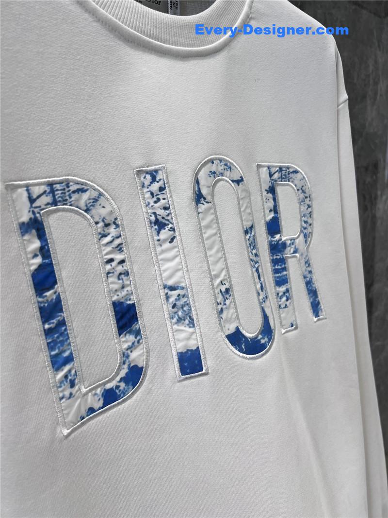 D10r logo appliqué sweatshirt white