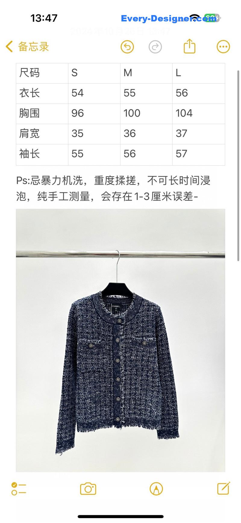 Ch**el check multiple colors jacket navy