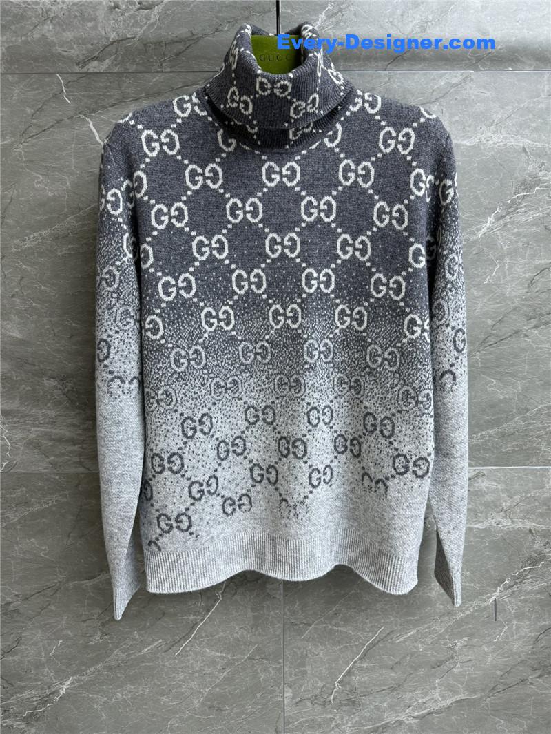 Gvc*1 degradé jacquard sweater grey