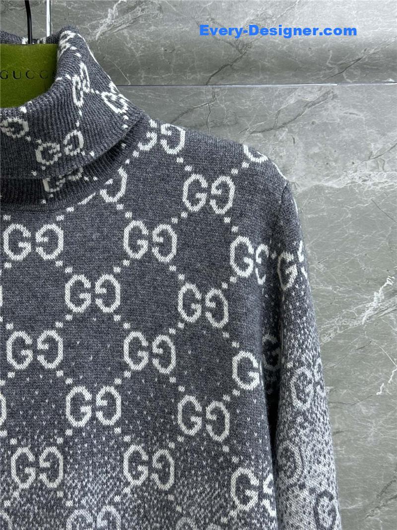 Gvc*1 degradé jacquard sweater grey
