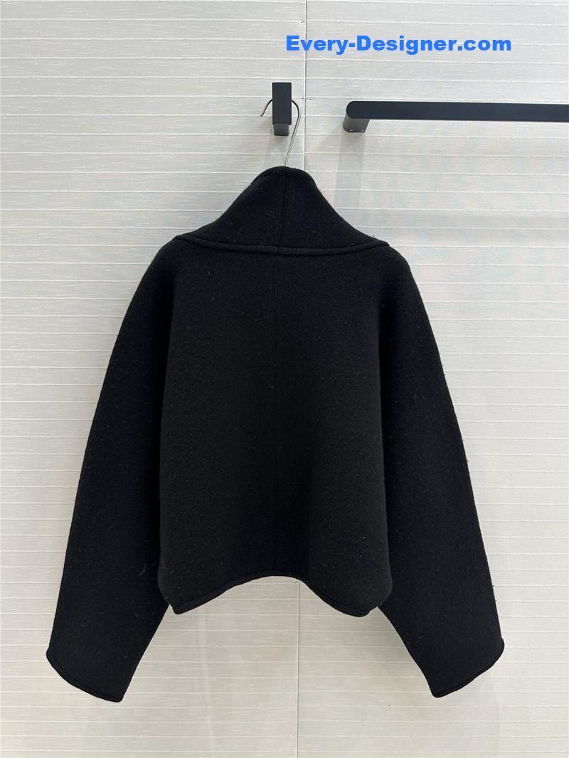 l0vis Vvtt0n lv wool knitted cape coat