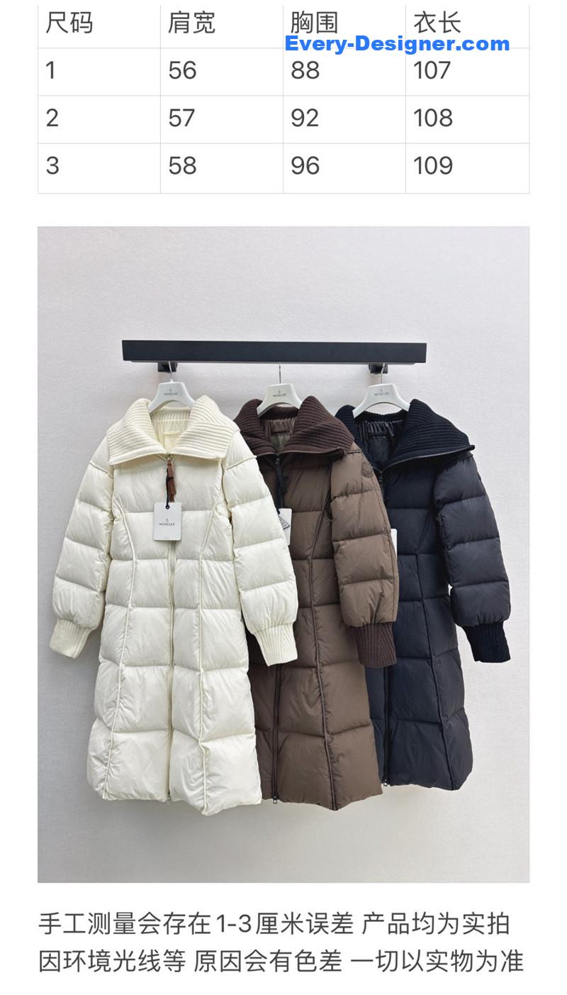 Moncler long down jacket