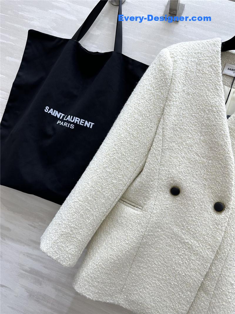 Y51 wool v-neck coat