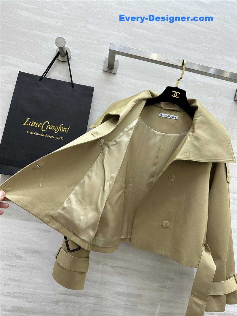 acne studios short trench coat