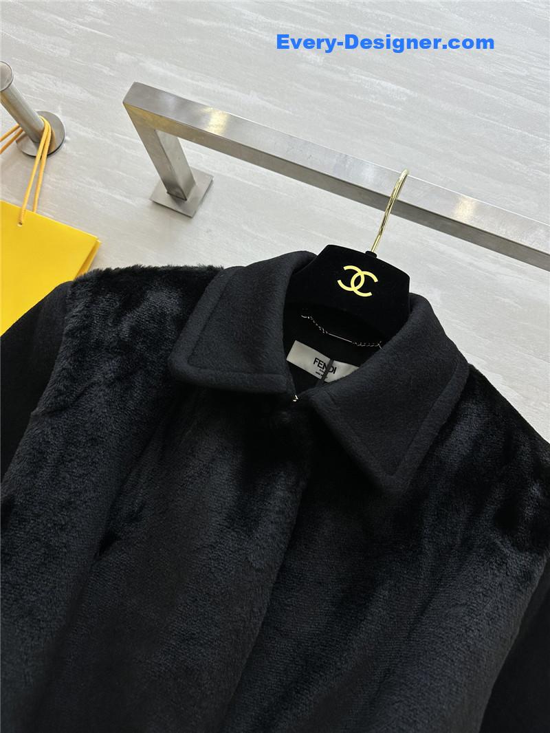F**di long wool coat