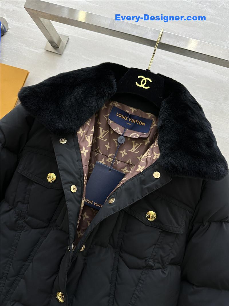 l0vis Vvtt0n lv lapel down jacket