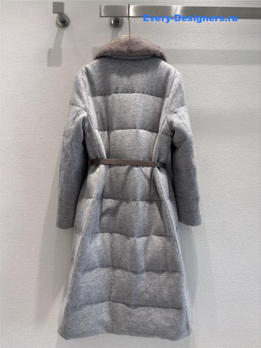 L0r0 P1ana wool cashmere mink down jacket