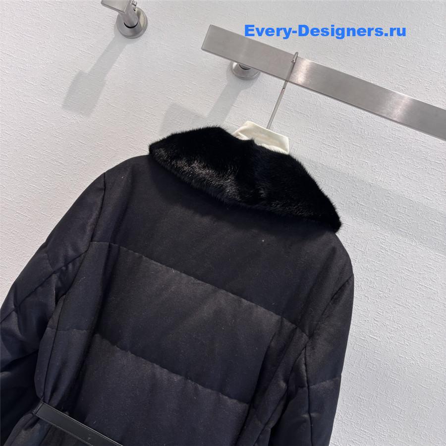 L0r0 P1ana mink collar goose down jacket