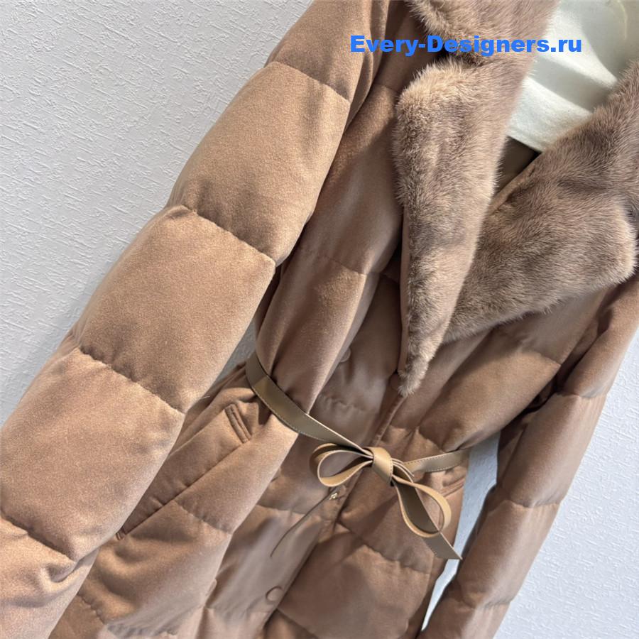 L0r0 P1ana mink collar goose down jacket
