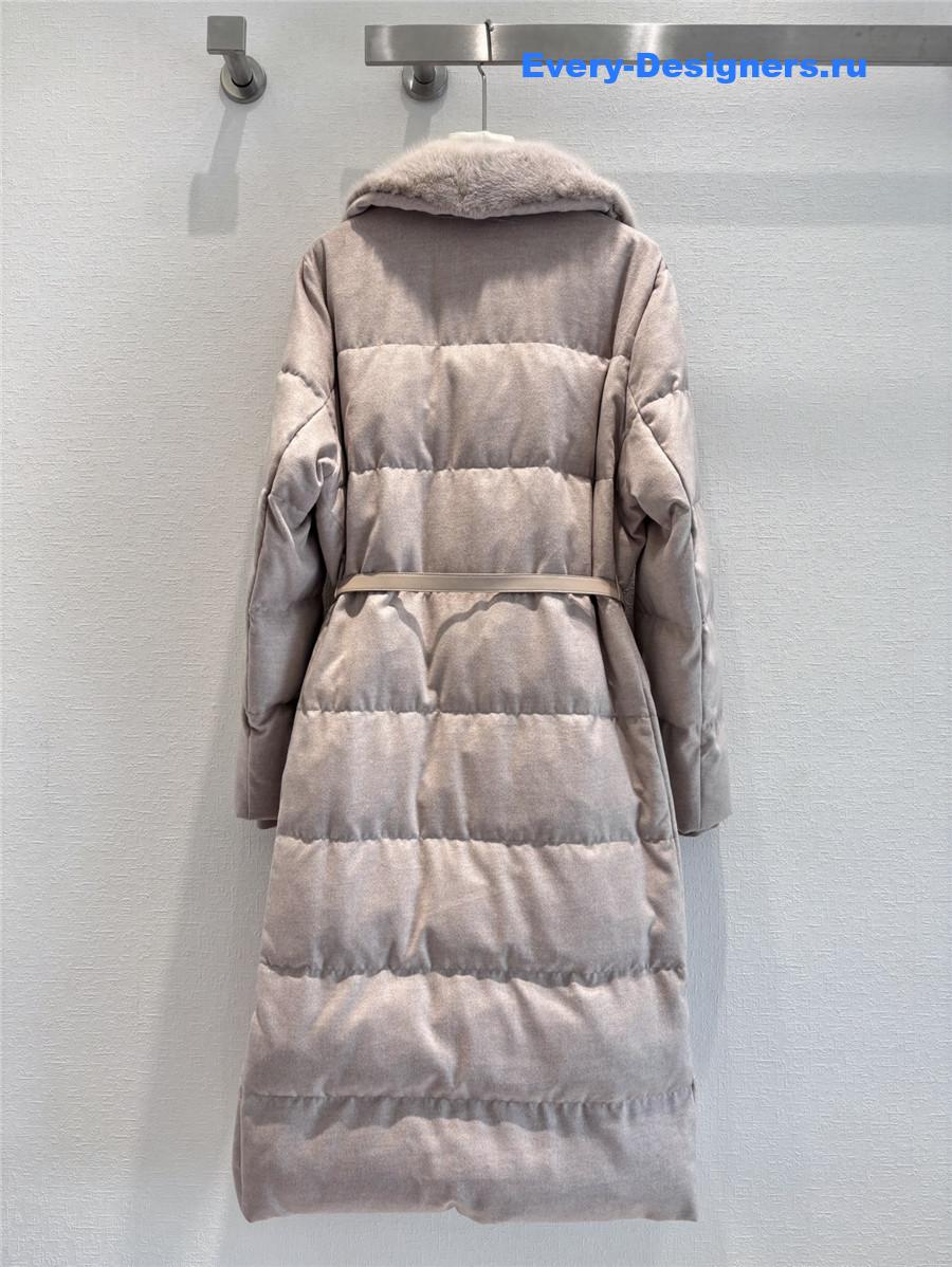 L0r0 P1ana mink collar goose down jacket