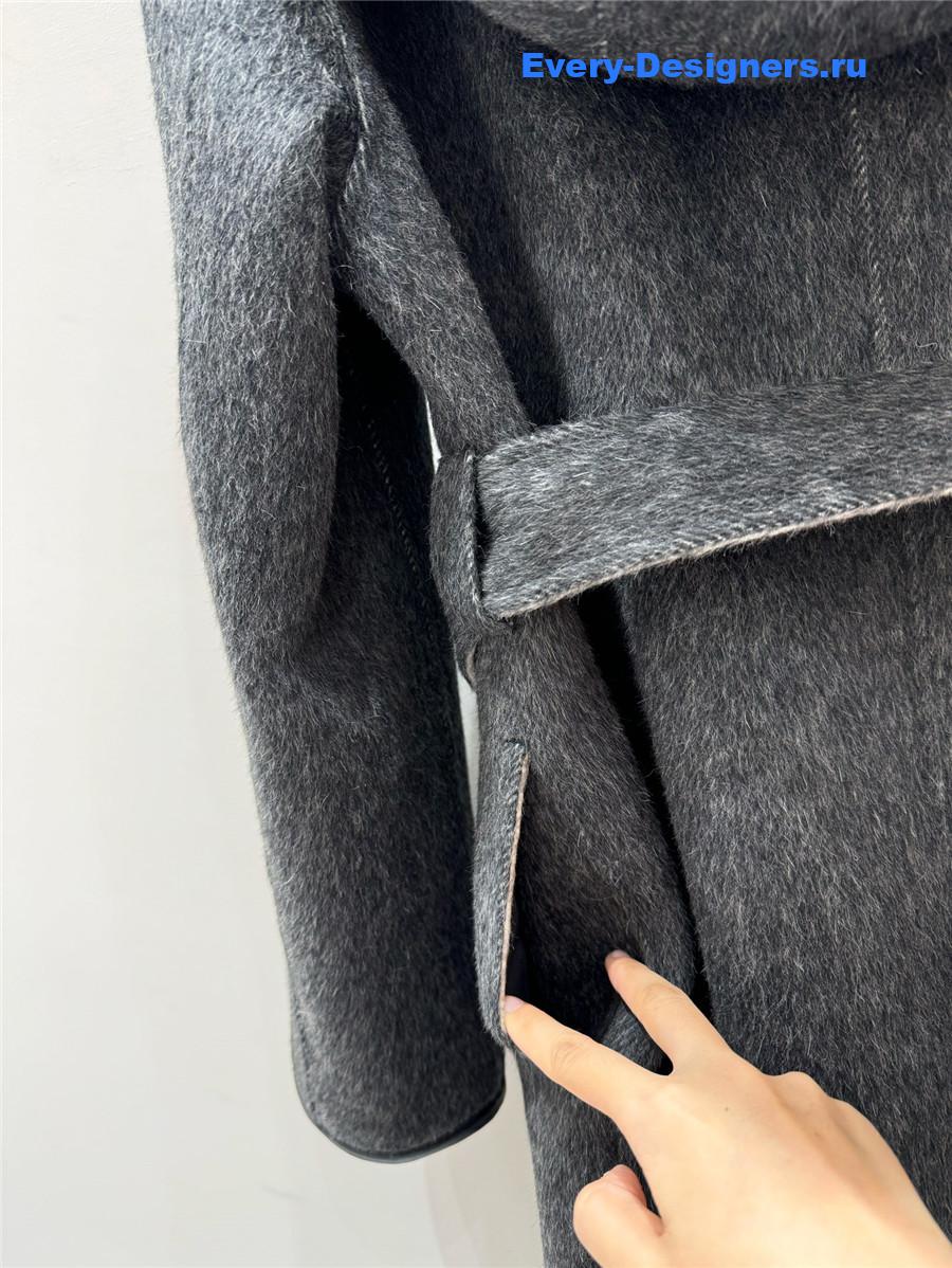 D10r belted cashmere coat