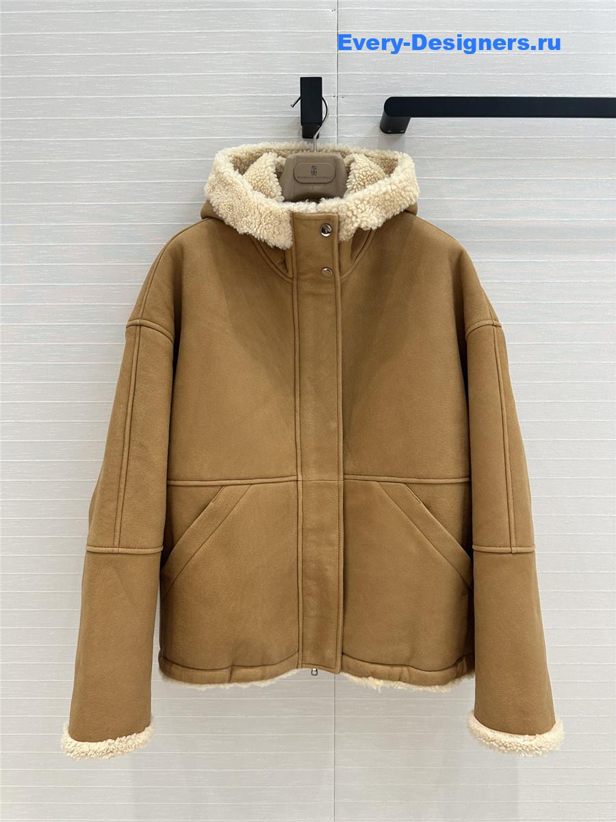 BC lambskin fur coat