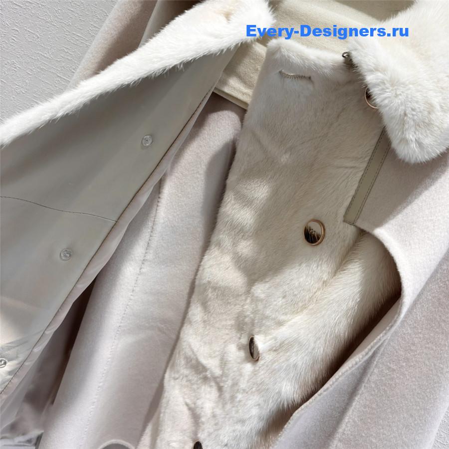 L0r0 P1ana cashmere mink cape
