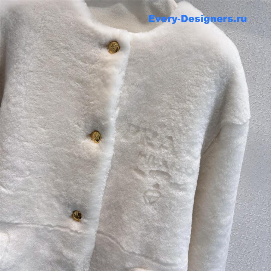 Pra*a fur long suit coat