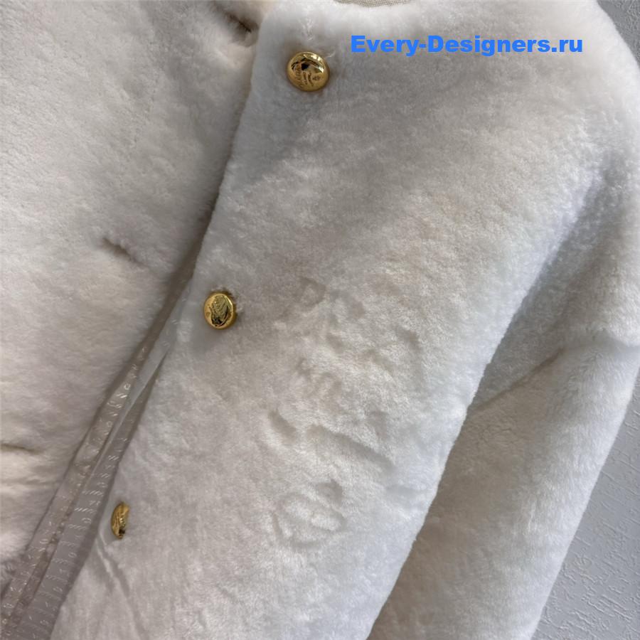 Pra*a fur long suit coat