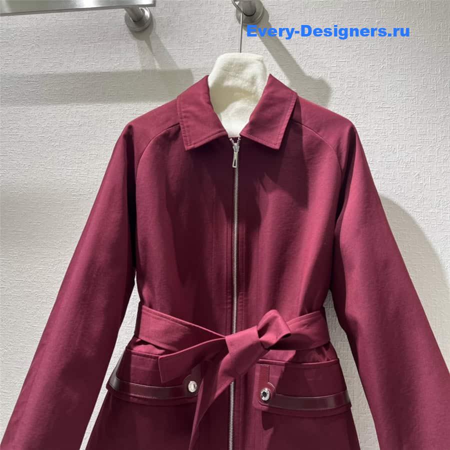 H**me5 waist trench coat