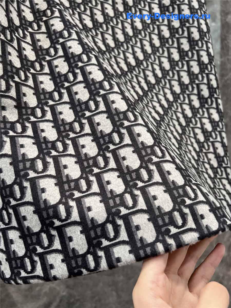 D10r wool classic monogram skirt