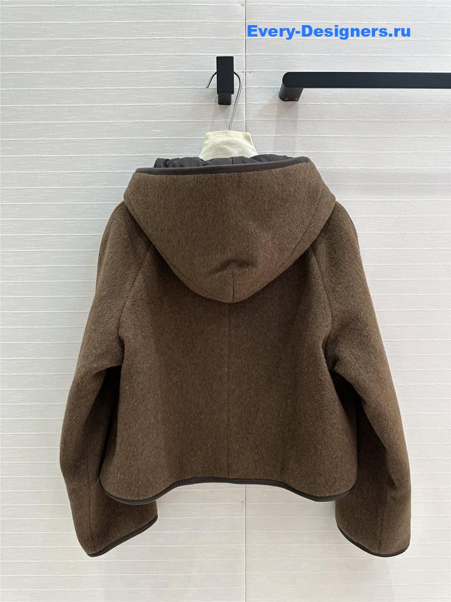 H**me5 cotton and wool coat