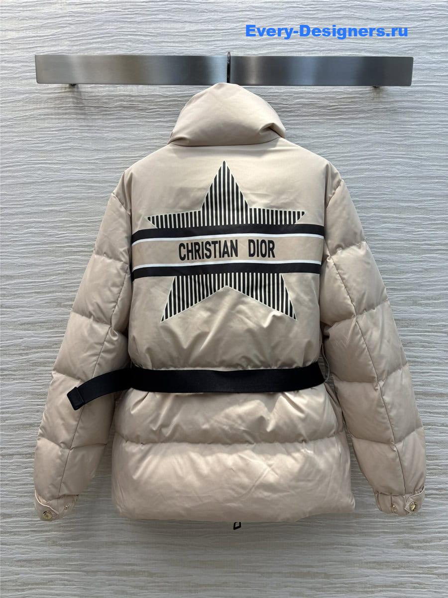 D10r stand collar belt down jacket
