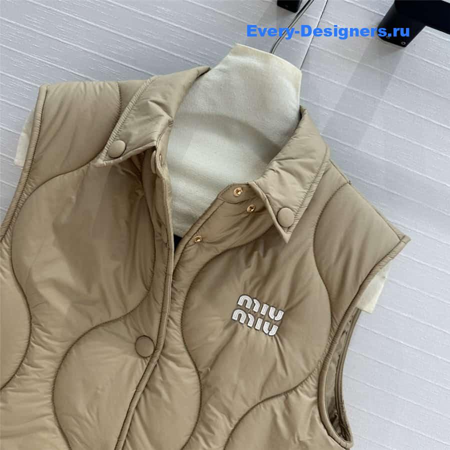M1um1u quilted waistcoat