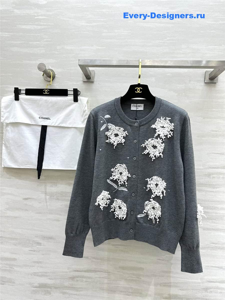 CC Edelweiss embroidered cardigan
