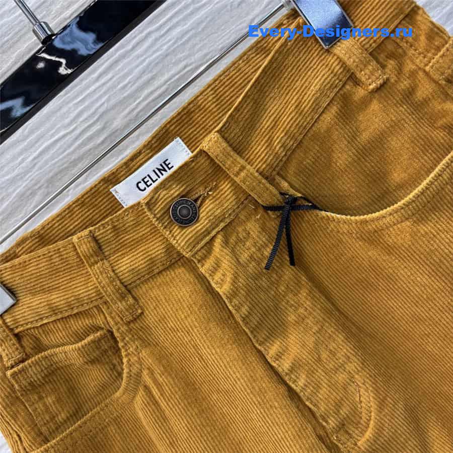 Ce1i*e corduroy straight pants