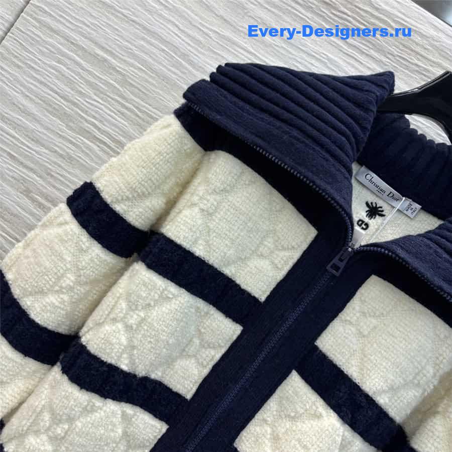 d10r D1am0nd quilted cardigan