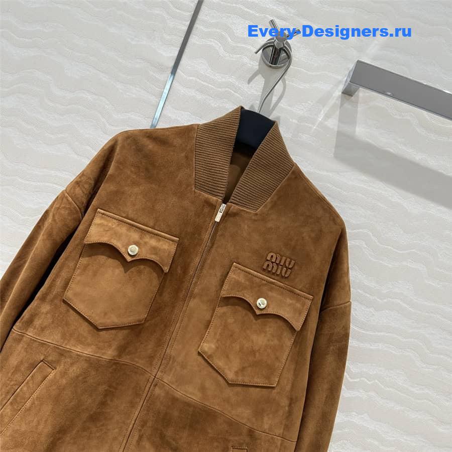 M1um1u jacket suede coat