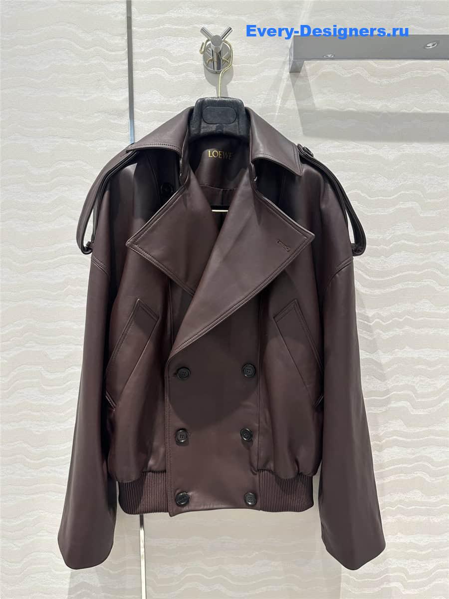 L0ew* leather jacket