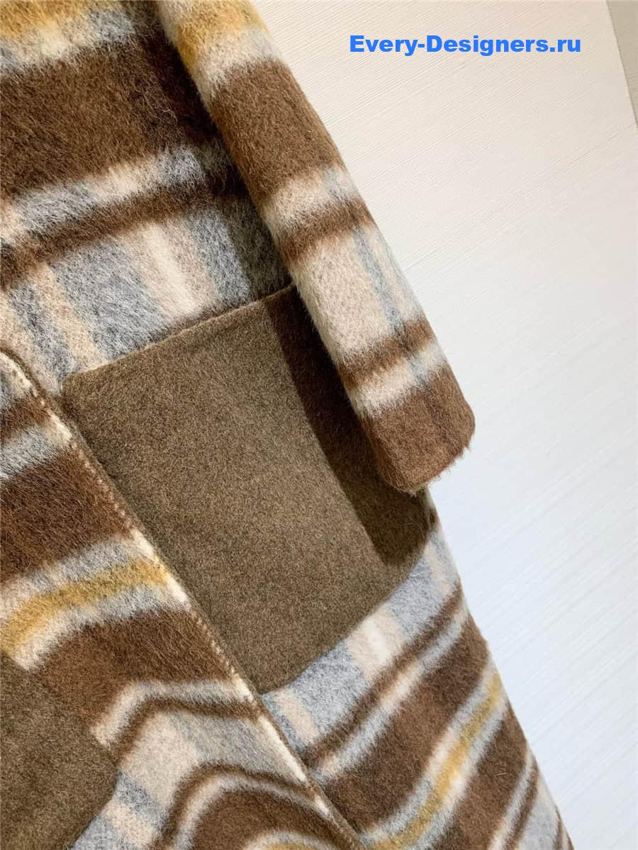 H**me5 hooded wool coat