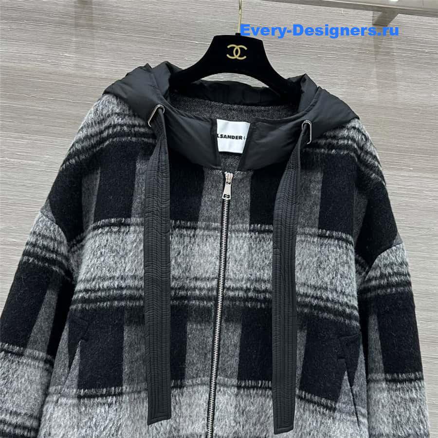jil sander cashmere mid length coat