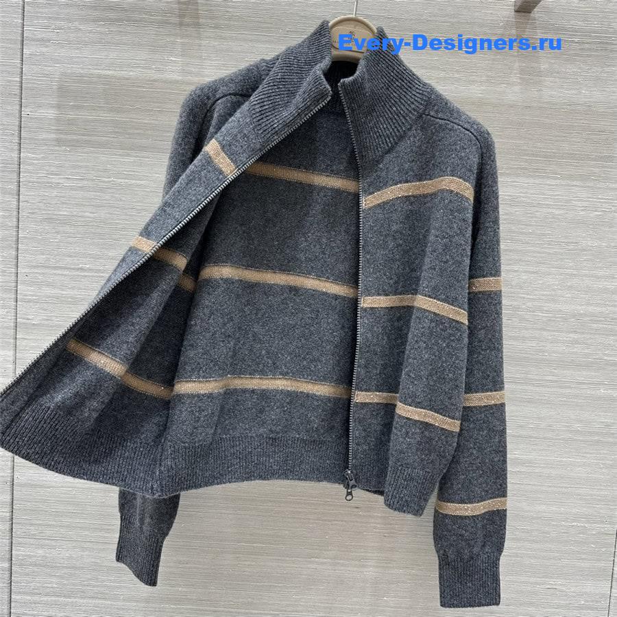 BC Cashmere Zip-Up Cardigan