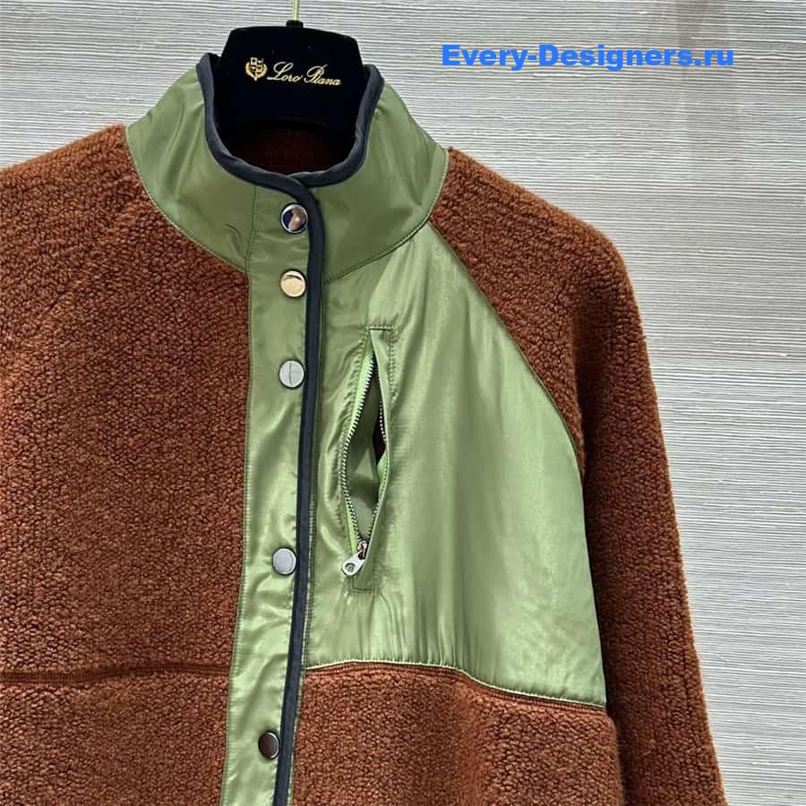L0r0 P1ana curly cashmere coat