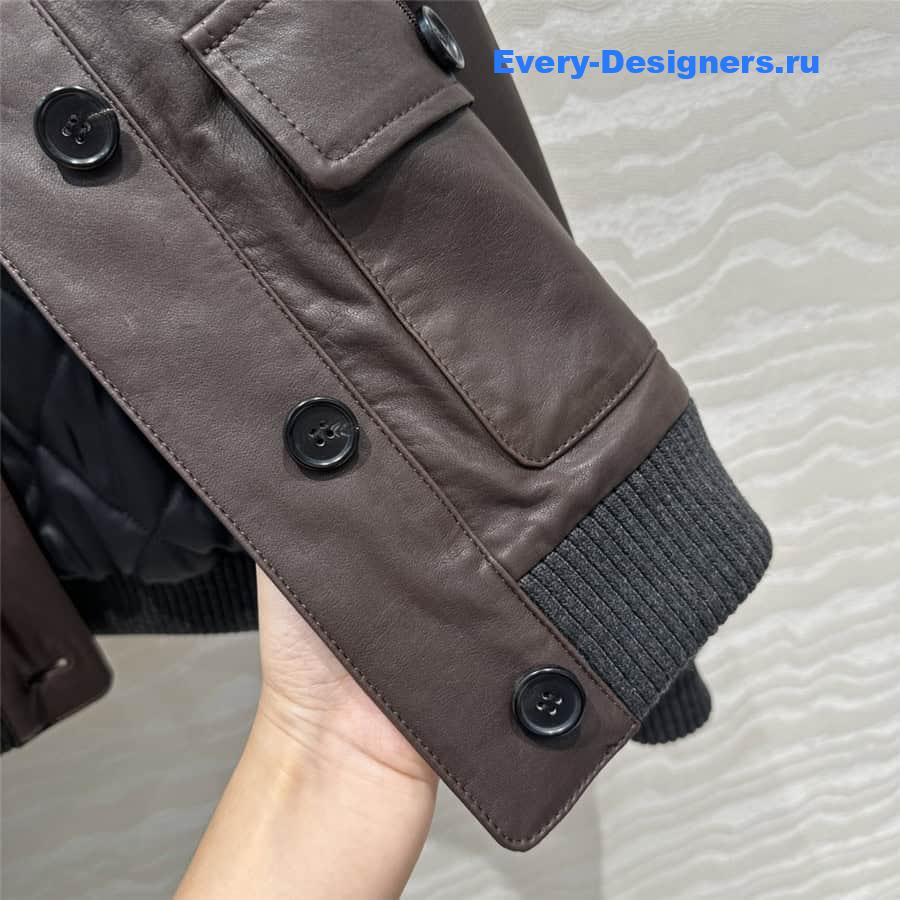 BC leather down jacket
