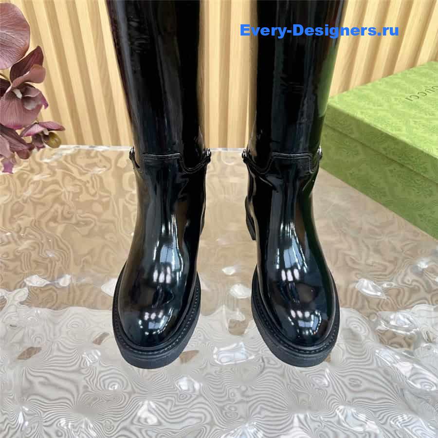 Gvc*1 women’s slim horsebit boot black