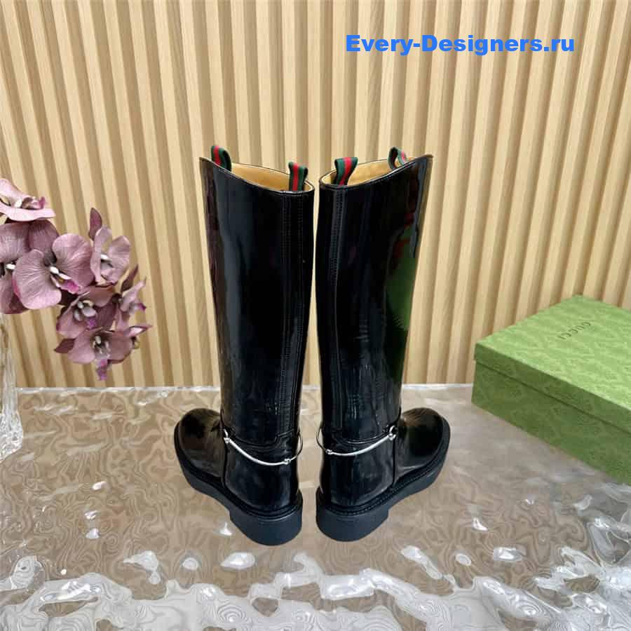 Gvc*1 women’s slim horsebit boot black
