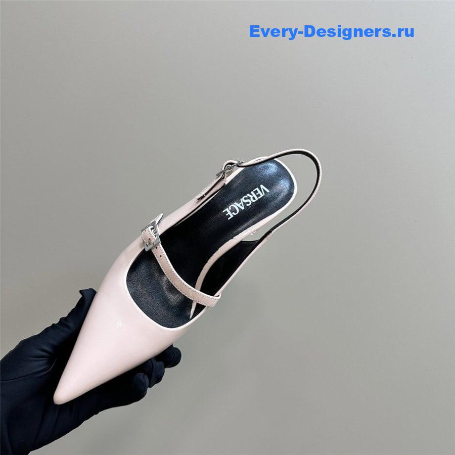 Versace Perfume Heels Pink Slingbacks