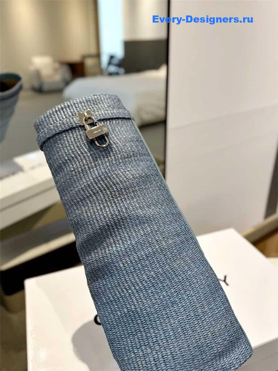 Givenchy Shark Lock Raffia Knee-High Boots